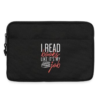 Read Books Like It's My Job - Laptop bag 13" - black - Front