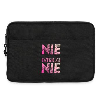 Nein heißt nein polnisch Feminismus Geschenkidee - Laptoptasche 13" - Schwarz - Vorne