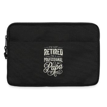 Professional Papa Humorous Retirement Quote - Laptop bag 13" - black - Front