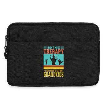 Grandpa And Grandkids Love Unbreakable Bond Best - Sacoche pour ordinateur portable 13 pouces - noir - Devant