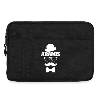 Schnauzer Aramis - Laptoptasche 13" - Schwarz - Vorne