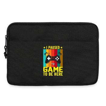 Ich habe das Spiel pausiert, um hier zu sein - Laptoptasche 13" - Schwarz - Vorne