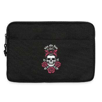 Skull Bandana Böse Alte Frau - Laptoptasche 13" - Schwarz - Vorne