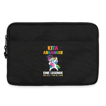 Kita Erste Klasse Einhorn Schüler Kindergarten - Laptoptasche 13" - Schwarz - Vorne