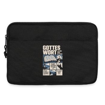 Gottes Wort lebendig wahr beständig - Laptoptasche 13" - Schwarz - Vorne