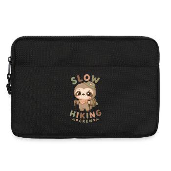 Slow Hiking Sloth Crew - Laptop bag 13" - black - Front