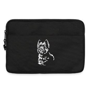 Cairn Terrier "Black Edition" - Laptoptasche 13" - Schwarz - Vorne