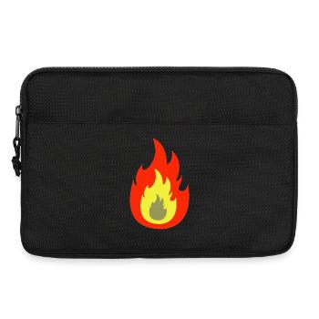 Fire flame - Laptop bag 13" - black - Front