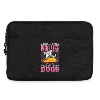 Taco Hund Hundbesitzer Tacos Hündchen - Laptoptasche 13" - Schwarz - Vorne