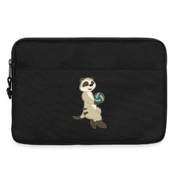 Joueur de volley-ball de Suricate Sport de volley-ball - Sacoche pour ordinateur portable 13 pouces - noir - Devant