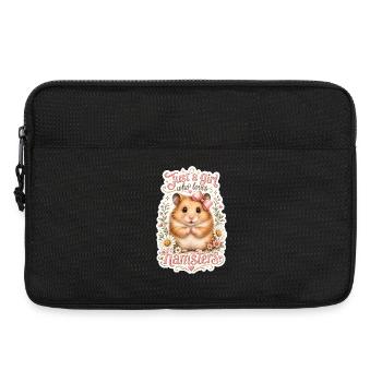 Just a girl who loves hamsters - Laptoptasche 13" - Schwarz - Vorne