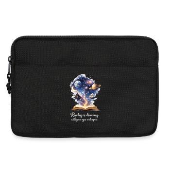 Lire, c’est rêver - Magic Book & Stars - Sacoche pour ordinateur portable 13 pouces - noir - Devant