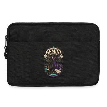 Gemini Dogs in Hoodie – Gemini Astrology - Laptop bag 13" - black - Front