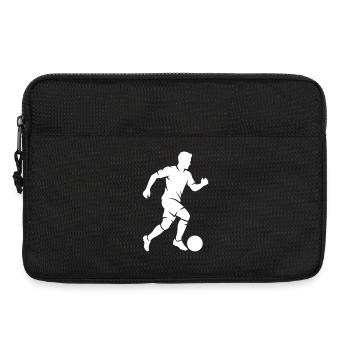 Footballeur Silhouette Soccer - Sacoche pour ordinateur portable 13 pouces - noir - Devant