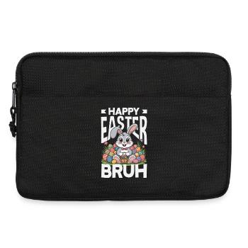 Frohe Ostern Süßer Osterhase Eiersuche Ostereier - Laptoptasche 13" - Schwarz - Vorne