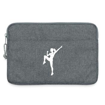 Cadeau de fitness de groupe pour un athlète de fitness - Sacoche pour ordinateur portable 13 pouces - gris chiné - Devant