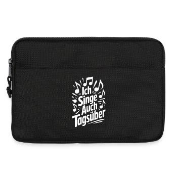 Ich singe auch tagsüber Chor Sänger Humor Gesang - Laptoptasche 13" - Schwarz - Vorne