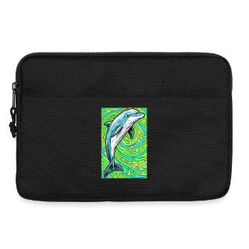 Delfin - Laptoptasche 13" - Schwarz - Vorne