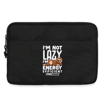funny sloth gift - Laptop bag 13" - black - Front