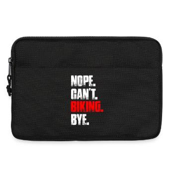 Nope can't biking bike mountain bike downhill - Laptop bag 13" - black - Front