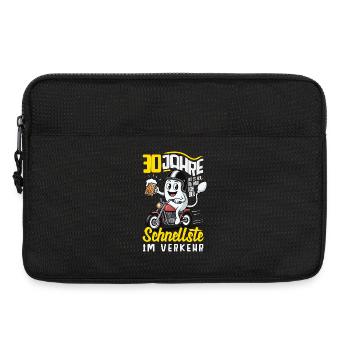 30 Jahre Schnellste Im Verkehr - Laptoptasche 13" - Schwarz - Vorne