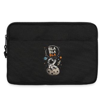 Astronaut Blabla on the Moon - Laptop bag 13" - black - Front