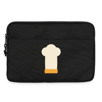 Chapeau de chef, chef, chef, maître du grill, cadeau - Sacoche pour ordinateur portable 13 pouces - noir - Devant