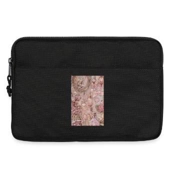 Art de parfums vintage roses - Sacoche pour ordinateur portable 13 pouces - noir - Devant