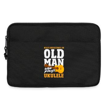 Funny Ukulele Designs and Sayings - Laptop bag 13" - black - Front