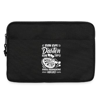 Lustige Darts Sprüche Darts Geschenke - Laptoptasche 13" - Schwarz - Vorne