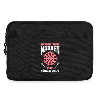 Lustige Darts Sprüche Darts Geschenke - Laptoptasche 13" - Schwarz - Vorne