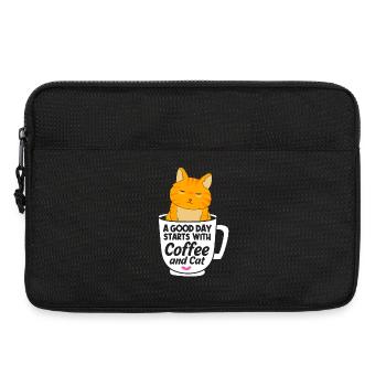 tabby cat - Laptop bag 13" - black - Front