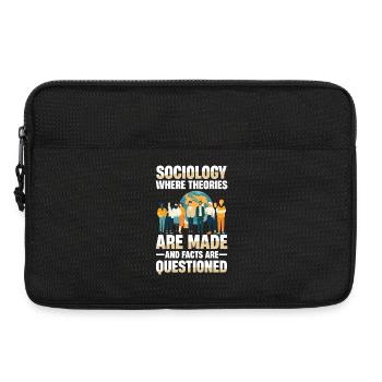Soziologie Sociology Where Theories Are Made And - Laptop bag 13" - black - Front