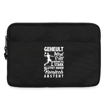 Handball Handballer Handball Trainer Fan Geschenk - Laptoptasche 13" - Schwarz - Vorne