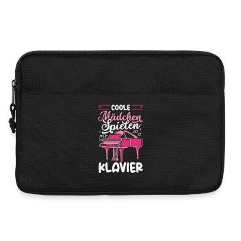 Piano Klavier Musiker Geschenk Geschenkidee - Laptoptasche 13" - Schwarz - Vorne