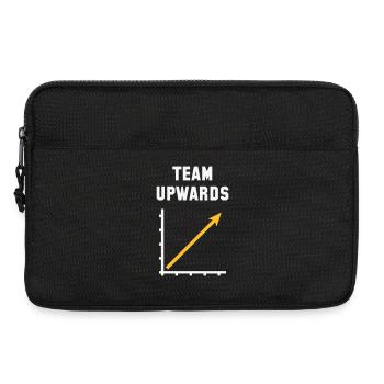 Team Aufwärts (Erfolg / Fortschritt / NEG Gold 2C) - Laptoptasche 13" - Schwarz - Vorne
