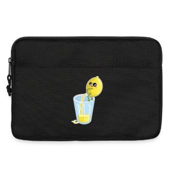 Lemon Makes Juice – Funny Cartoon - Laptop bag 13" - black - Front