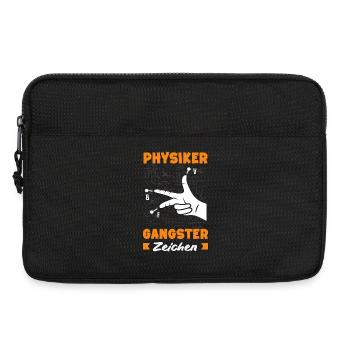 Physiker Gangster Zeichen - Laptoptasche 13" - Schwarz - Vorne