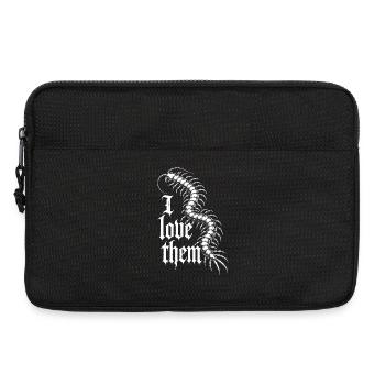 Éventail Scolopender - Sacoche pour ordinateur portable 13 pouces - noir - Devant