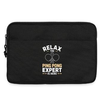 Table Tennis Ping Pong Table Tennis Player Gift - Laptop bag 13" - black - Front