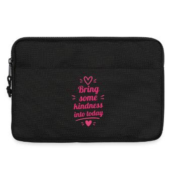 Bring some kindness into today - Laptoptasche 13" - Schwarz - Vorne