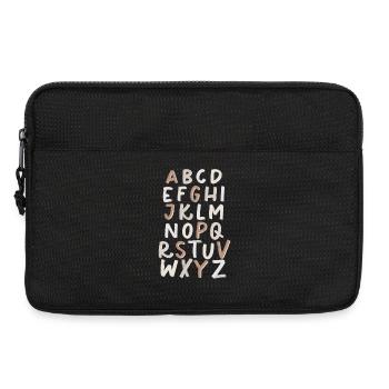 Alphabet Letters - Laptoptasche 13" - Schwarz - Vorne