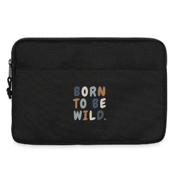 Born Wild Boho Cute Minimalist Shirt - Laptoptasche 13" - Schwarz - Vorne