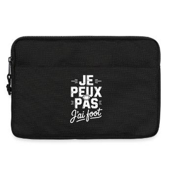 Je peux pas j'ai rugby - Sacoche pour ordinateur portable 13 pouces - noir - Devant