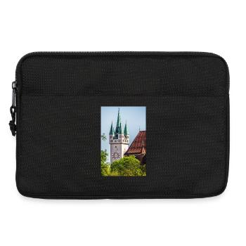 Straubing city tower - Laptop bag 13" - black - Front