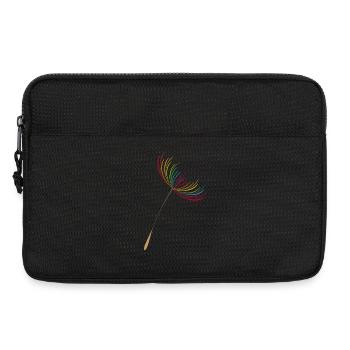 bunter und filigraner Löwenzahn Samen (Pusteblume) - Laptoptasche 13" - Schwarz - Vorne