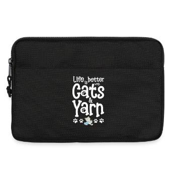 Chat Chats - Sacoche pour ordinateur portable 13 pouces - noir - Devant