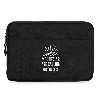 Les montagnes m’appellent et je dois y aller - Sacoche pour ordinateur portable 13 pouces - noir - Devant