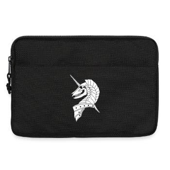 Licorne gothique blanche - Sacoche pour ordinateur portable 13 pouces - noir - Devant