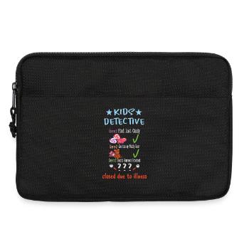 Kinder Detektiv - Laptoptasche 13" - Schwarz - Vorne